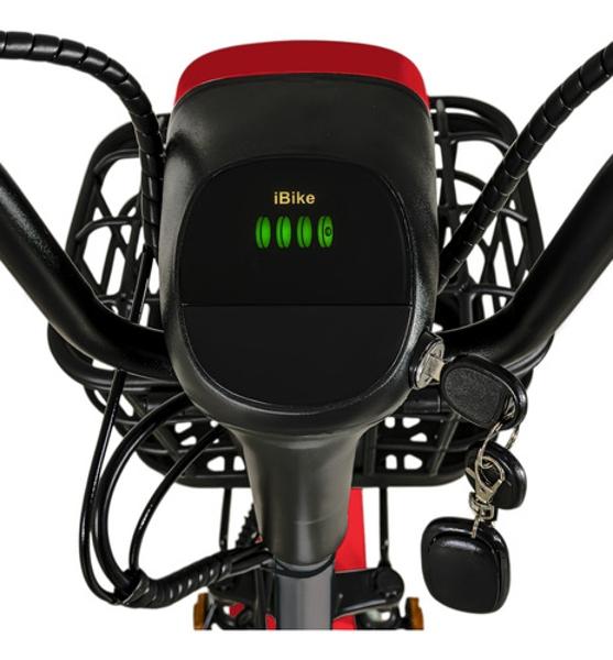 Bicleta Bicimoto Electrica 500w 48v 35km/h Luces Full Led Rosa BIZMO