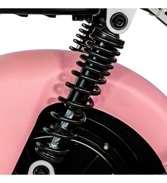 Bicleta Electrica Bicimoto 350w 12v 25km/h Luces Full Led Rosa BIZMO