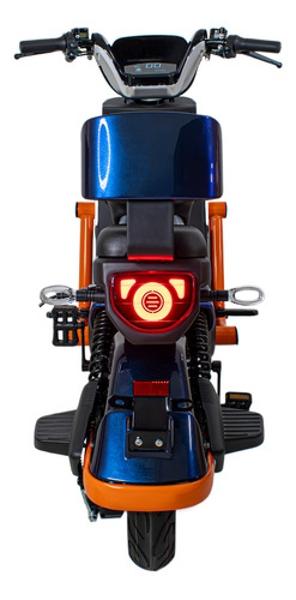 Bicicleta Bicimoto Electrica 800w 60v 50km/h Luces Full Led Azul BIZMO
