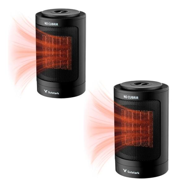 Kit 2 Calentadores Aire Calefactor Ventilador Ceramico Gutstark Home