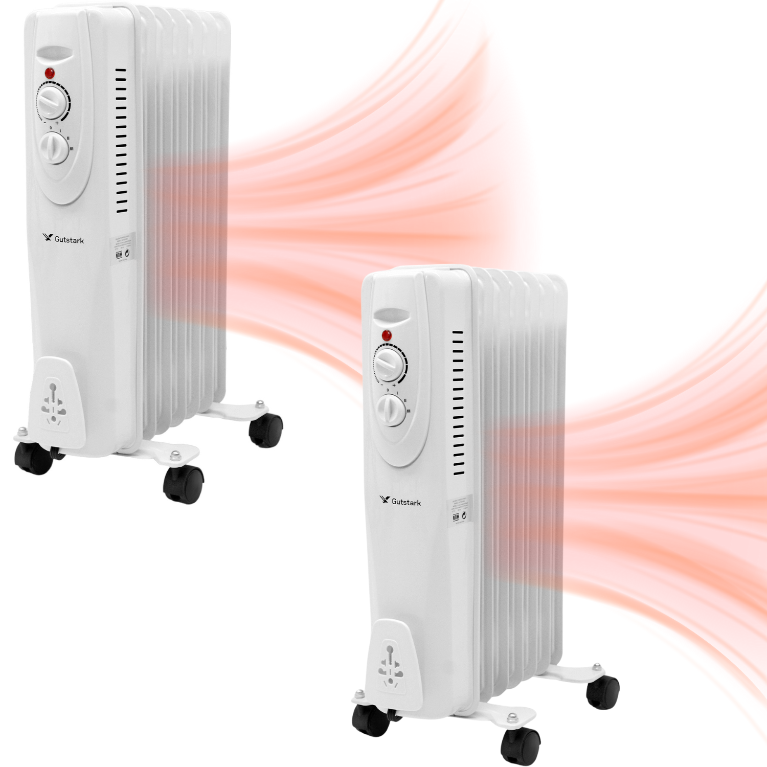 Kit 2 Calefactores Electricos Calentador Aceite Termostato Gutstark Home