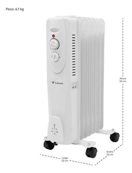Kit 2 Calefactores Electricos Calentador Aceite Termostato Gutstark Home