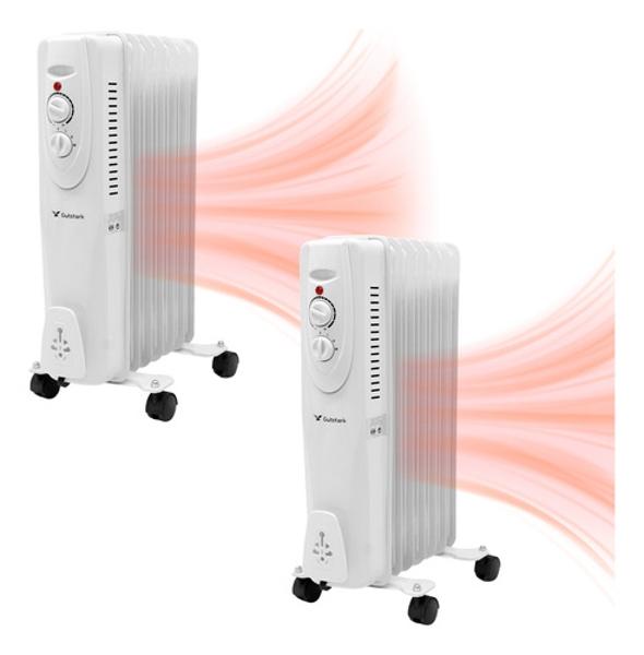 Kit 2 Calefactores Electricos 800 W 2 Niveles Calefaccion Gutstark Home