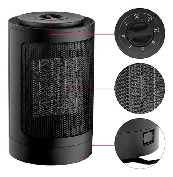 Kit 2 Calentadores Aire Calefactor Ventilador Ceramico Gutstark Home