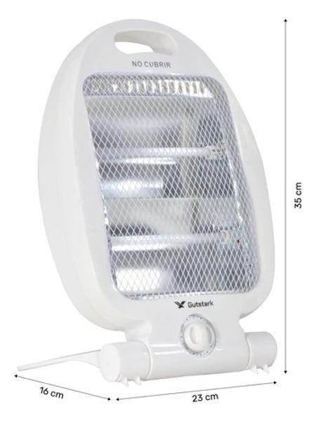 Kit 2 Calefactores Electricos 800 W 2 Niveles Calefaccion Gutstark Home