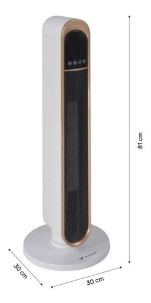 Kit 2 Ventiladores Calefactores Electricos Ceramica Torre Control Remoto Gutstark Home