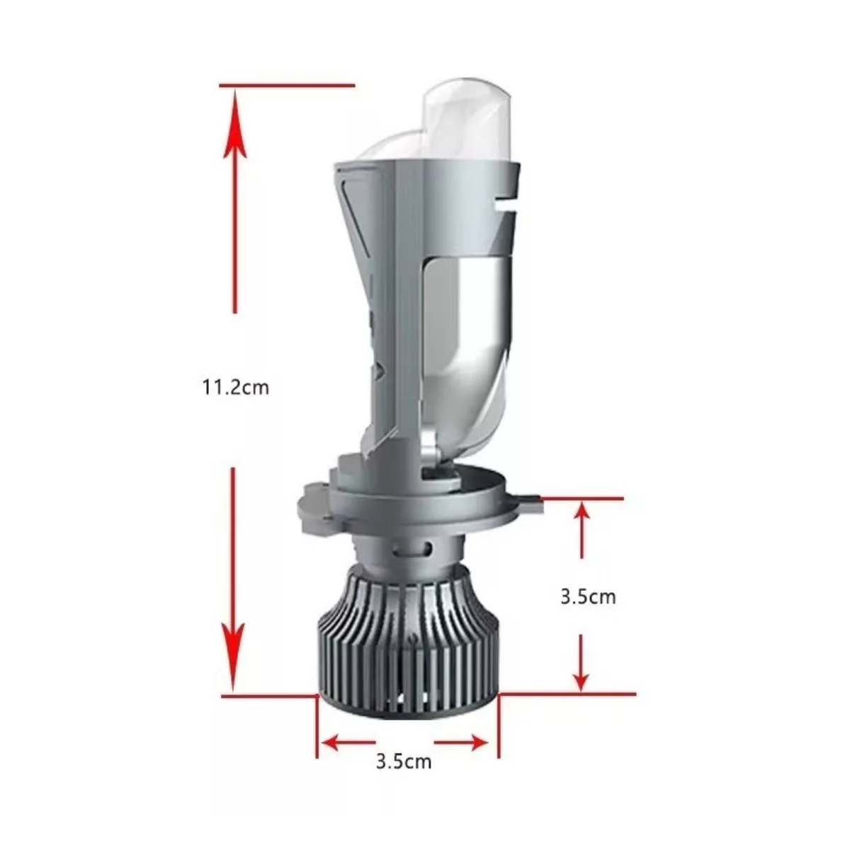 Faros Led H4 Con Lente Mini Led De 20000 Lm