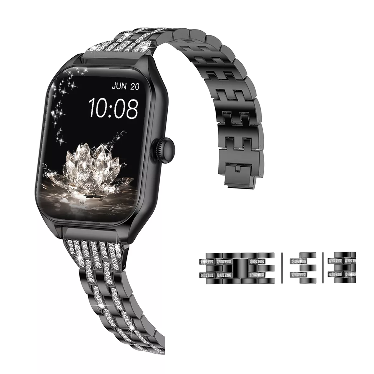 Reloj Smartwatch 1.85 Mujer Relojes Inteligentes Smart Watch Negro
