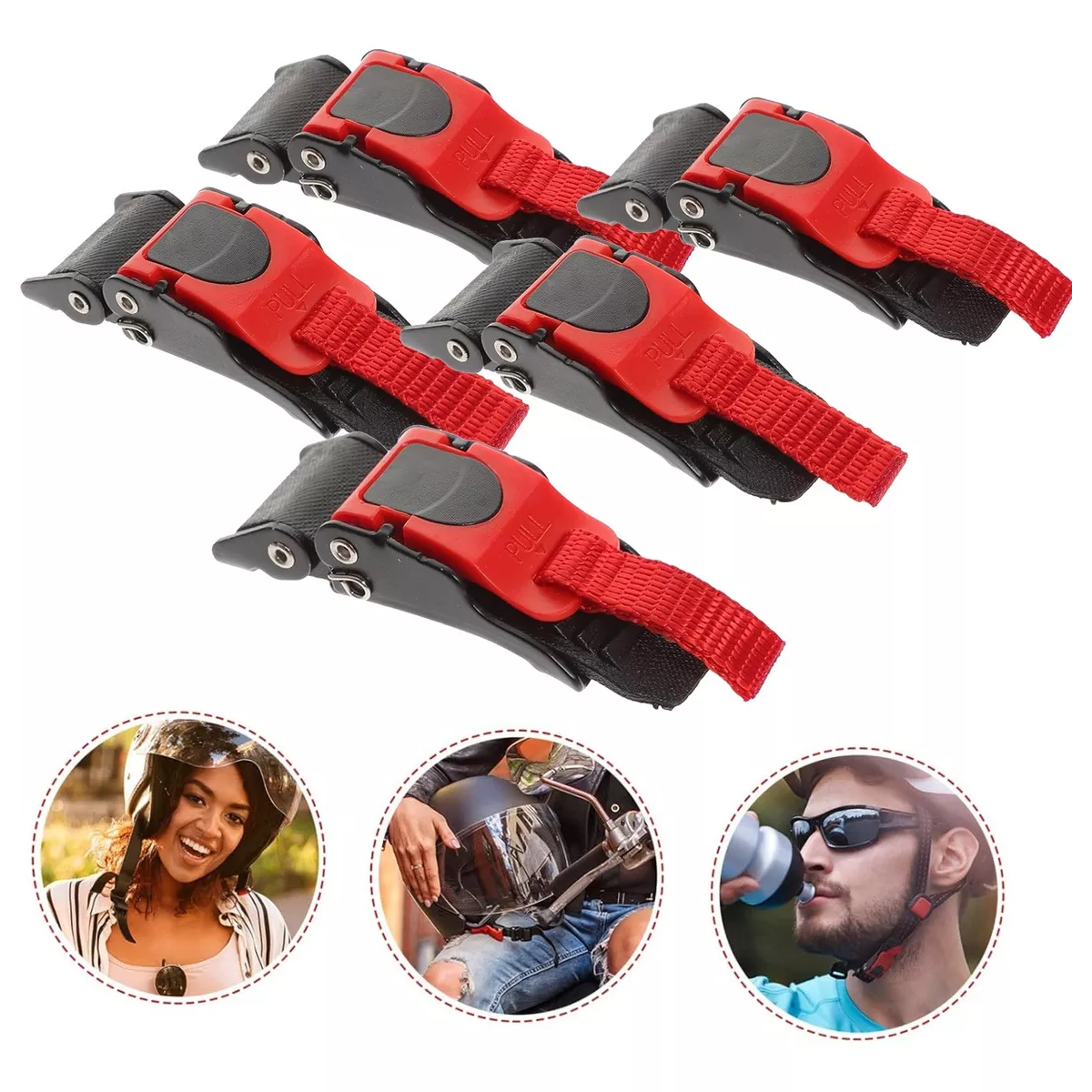 5clip Broche Seguro De Liberación Rápida Casco Abatible Moto