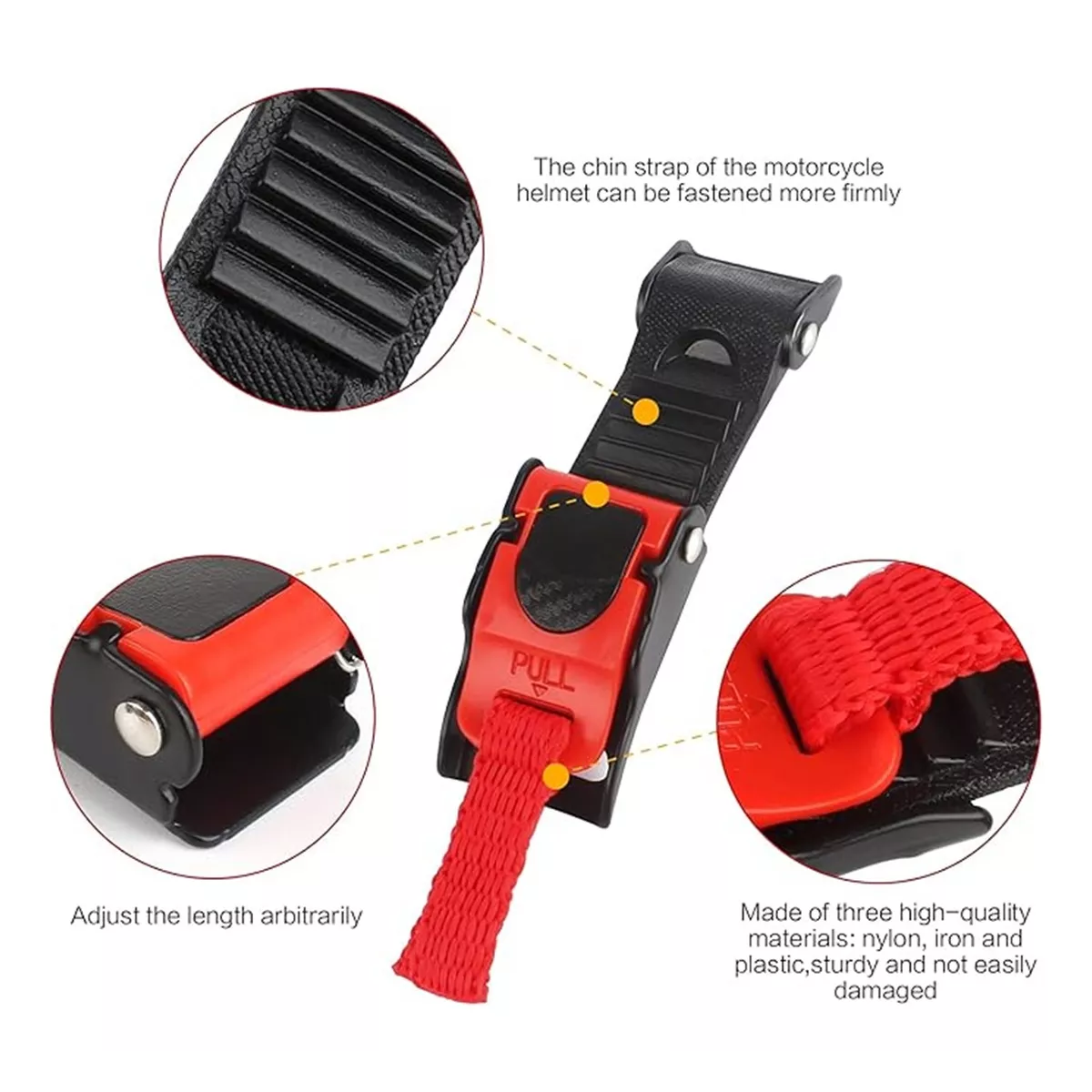 5clip Broche Seguro De Liberación Rápida Casco Abatible Moto