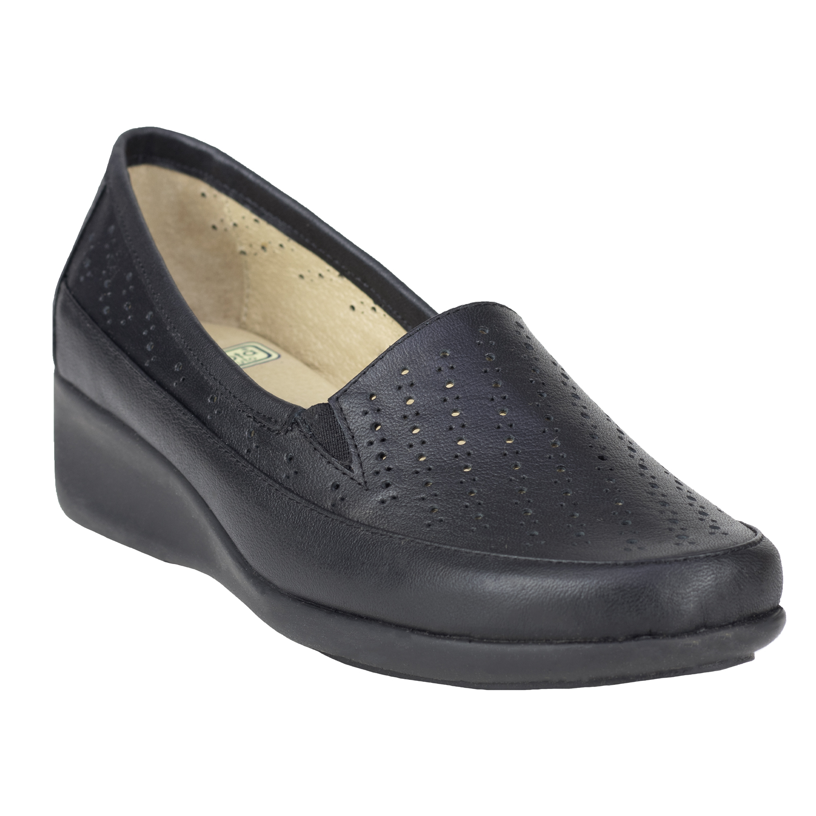 Zapato Negro Mujer De Vestir Ludolfo Cota 20077 Vestir Tacón