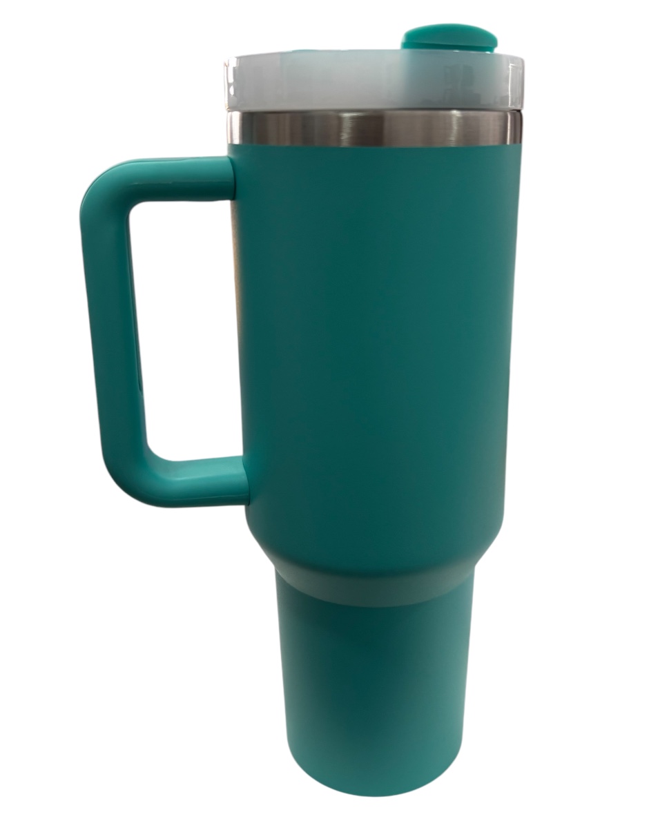 Termo de acero inoxidable Stanley Quencher 2.0 color aqua de 1.2 litros libre de BPA