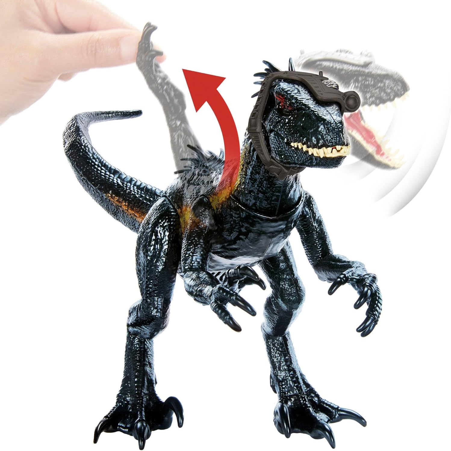 Indorraptor Rastreo y Ataque Jurassic World Dinosaurio de Juguete Mattel