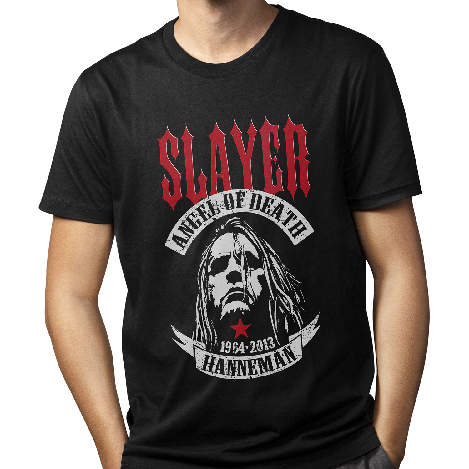 Playera para hombre Metal Slayer Angel of Death Banda XOLO