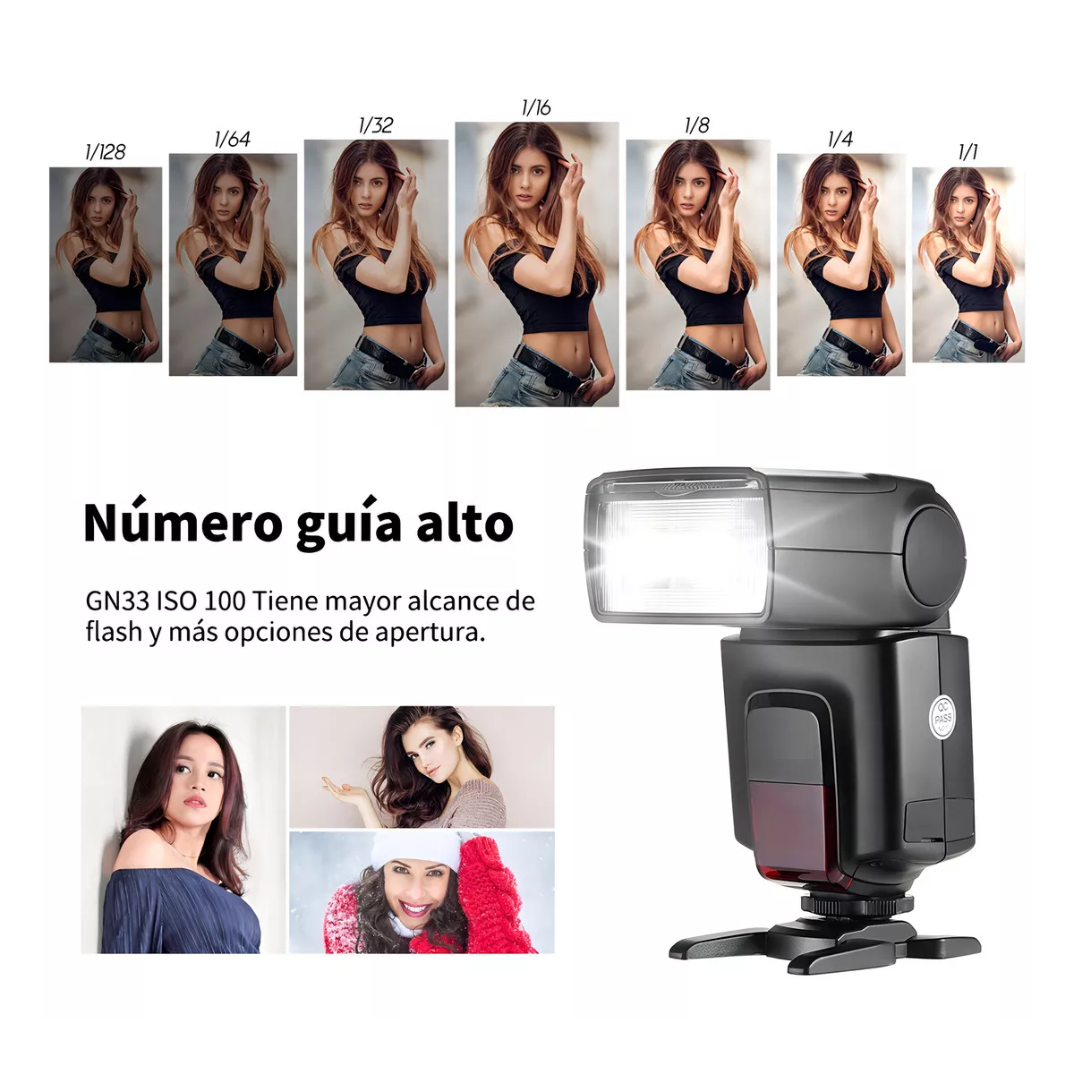 Flash Speedlite P/cámara Con Transmisor Disparo