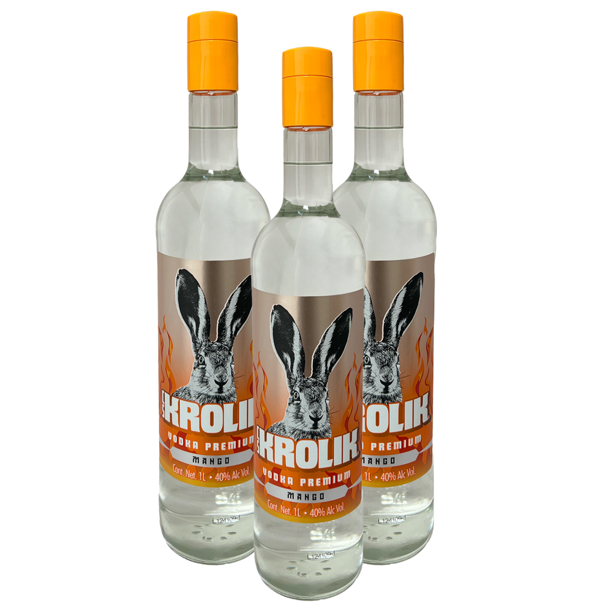 Tripack Vodka Cs Krolik Premium Sabor Mango 1000 Ml