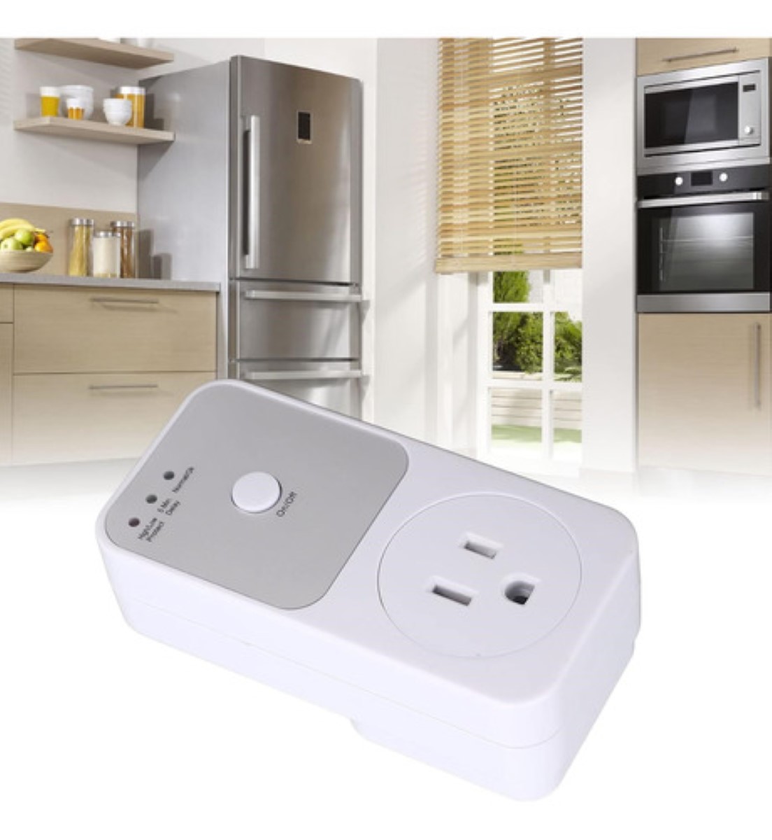 Protector Voltaje Refrigerador Lavadora Doméstico,2pcs blanco