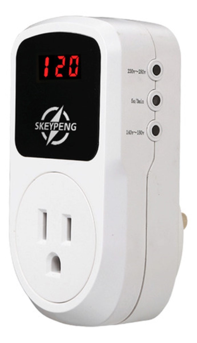Protector De Voltaje Para Refrigerador Regulador Lavadora Tv blanco