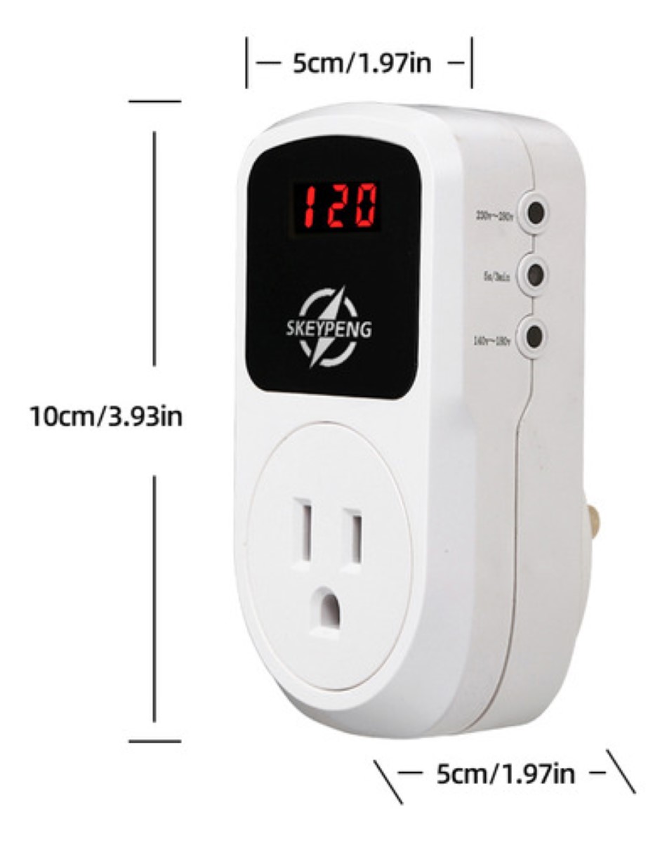 Protector De Voltaje Para Refrigerador Regulador Lavadora Tv blanco
