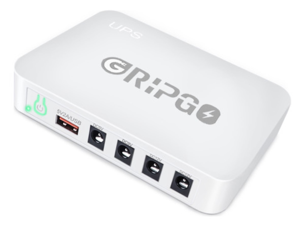 Mini No Break Ups Para Modem Respaldo Batería 5v 9v 12v Dc blanco
