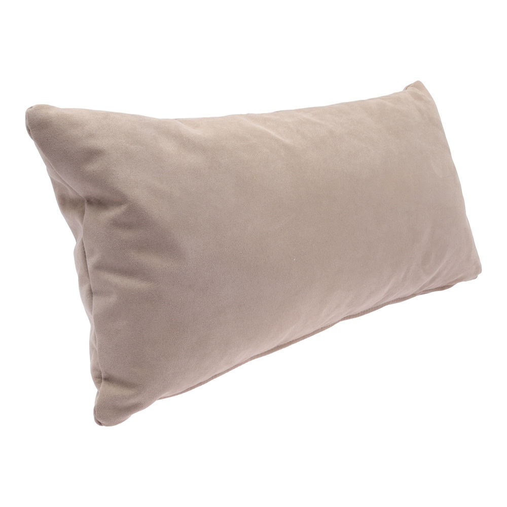 Cojines Rectangulares Decorativos de Terciopelo, con Cierre y Funda Interior, EDELWEISS  para un Toque de Elegancia Beige  2 piezas
