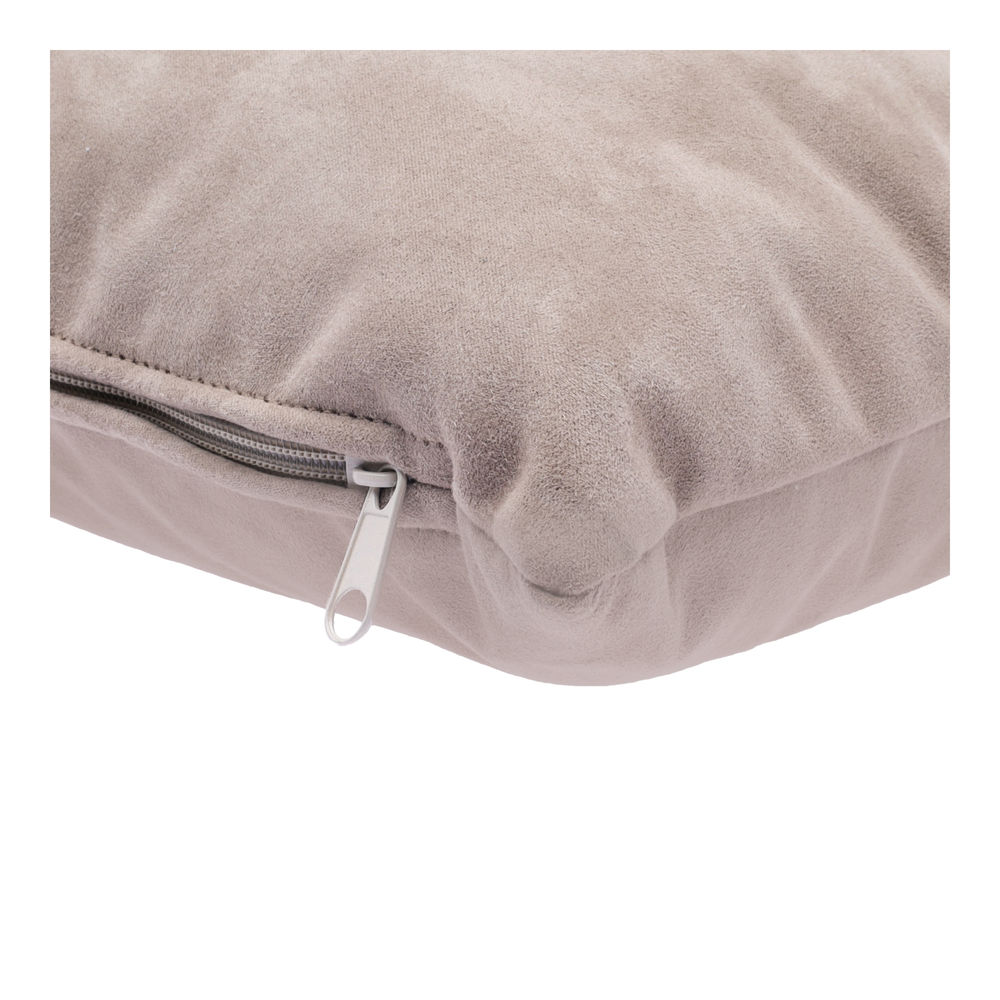 Cojines Rectangulares Decorativos de Terciopelo, con Cierre y Funda Interior, EDELWEISS  para un Toque de Elegancia Beige  2 piezas