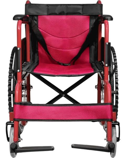 Silla De Ruedas Ligera 23 Pulgadas Plegable Aluminio Lujo Nanofort
