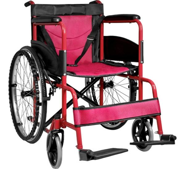 Silla De Ruedas Ligera 23 Pulgadas Plegable Aluminio Lujo Nanofort