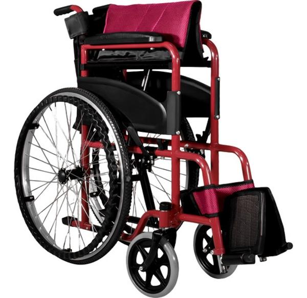 Silla De Ruedas Ligera 23 Pulgadas Plegable Aluminio Lujo Nanofort