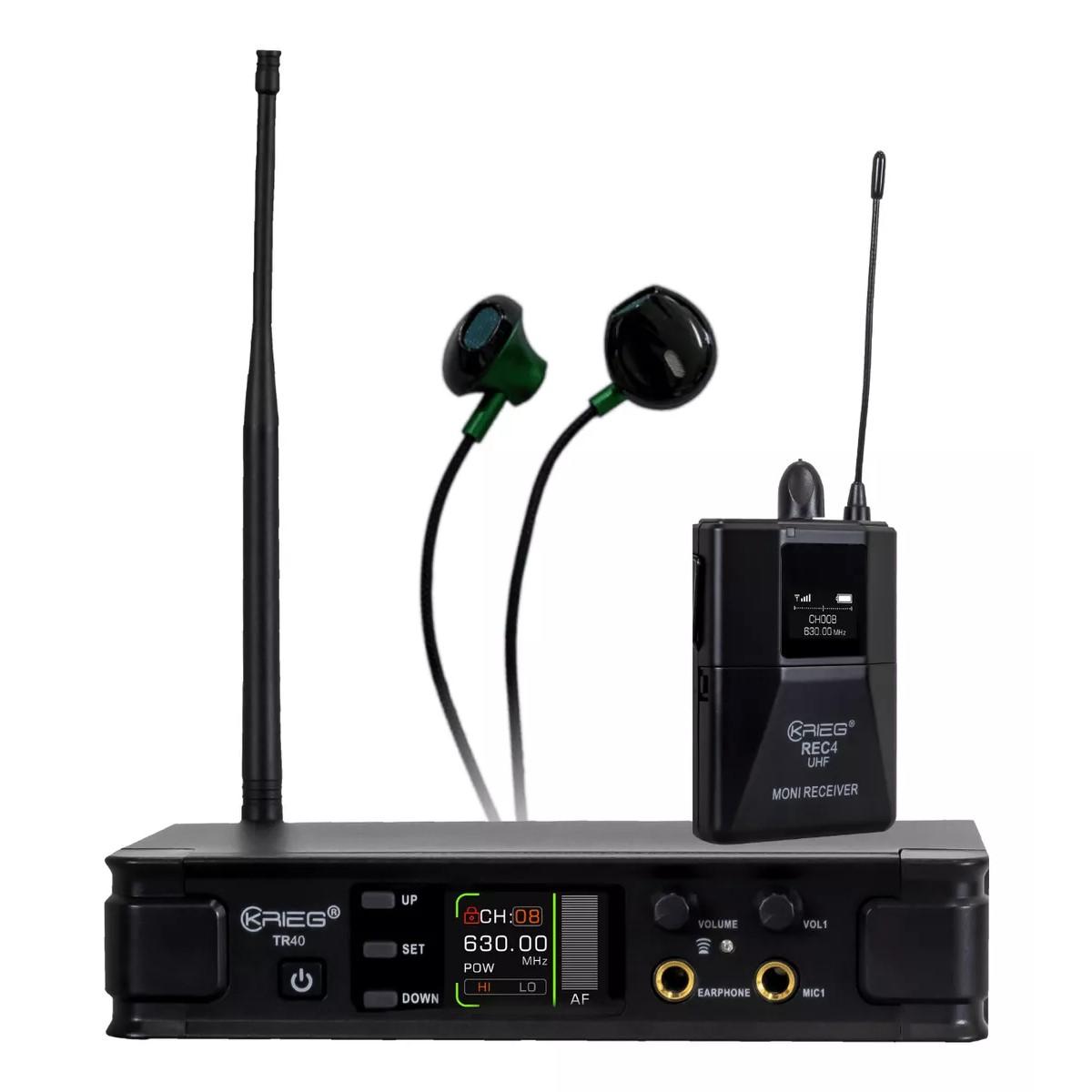 Sistema De Monitoreo KRIEG TR-40+REC-4 Inalambrico