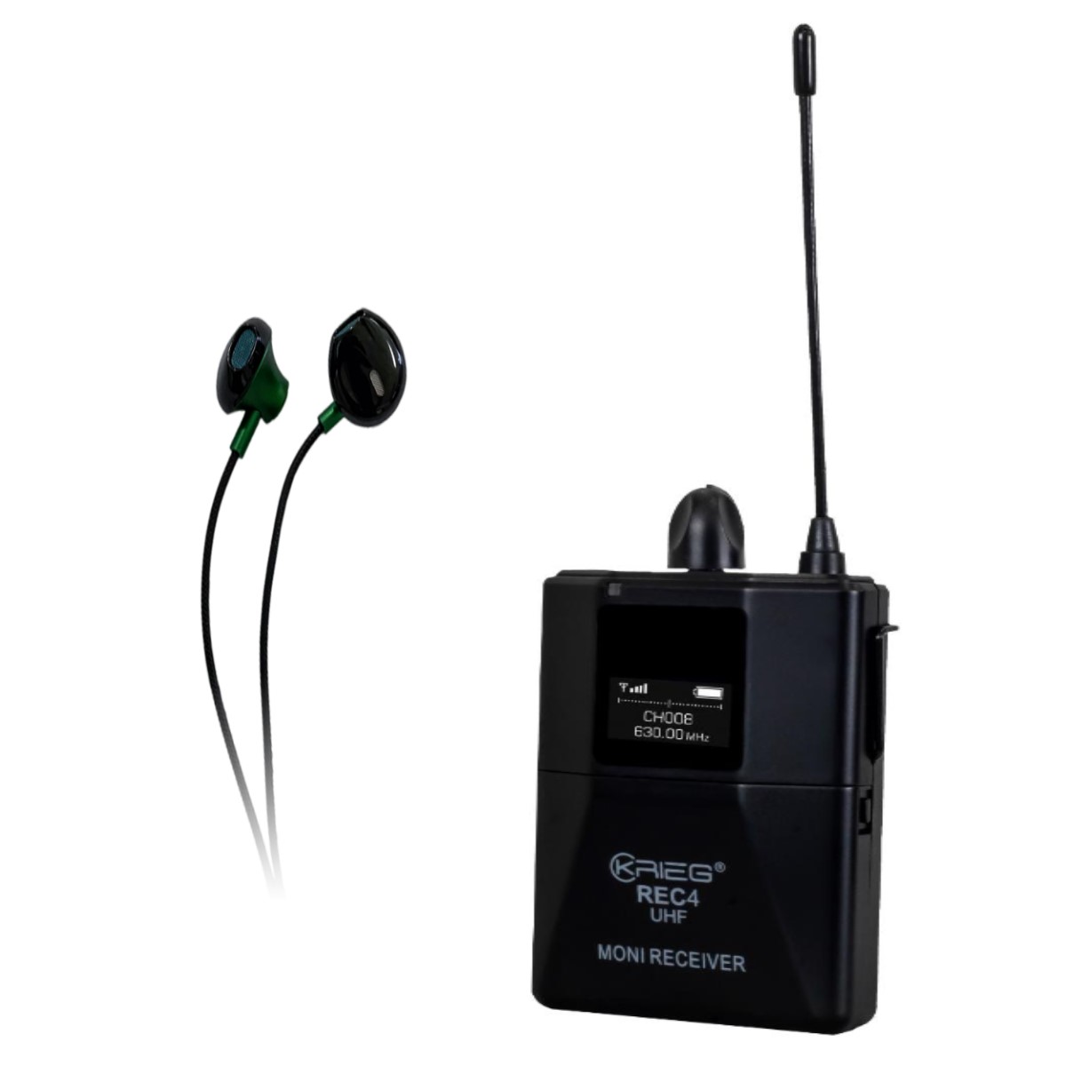 Body Pack KRIEG REC-4 Inalambrico Frecuencia 610-640 Mhz