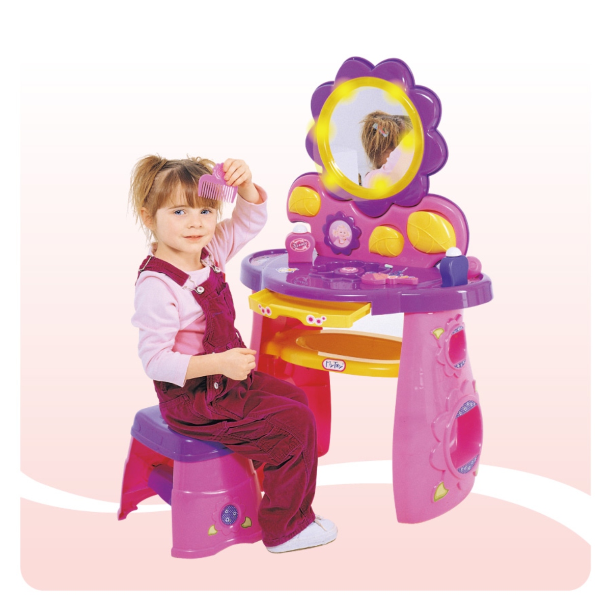 Tocador de Niña de Juguete Mytek 5556 Set Beauty Queen Rosa/Morado ALBY6