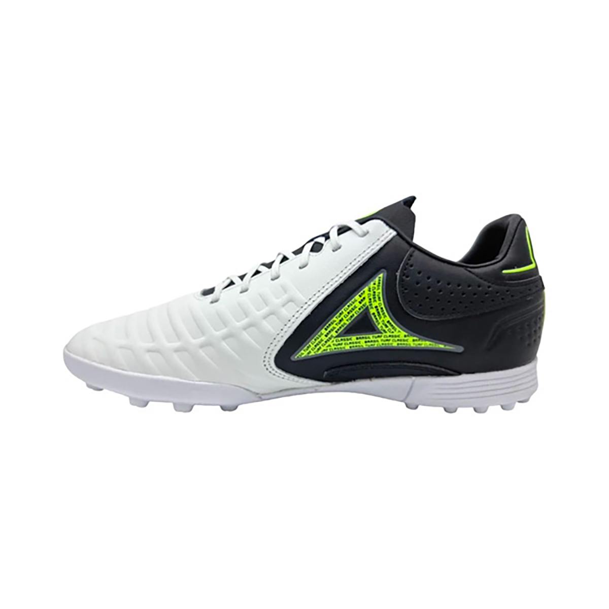 Botines Pirma Brasil Turf Blanco Negro Hombre Mod 3043