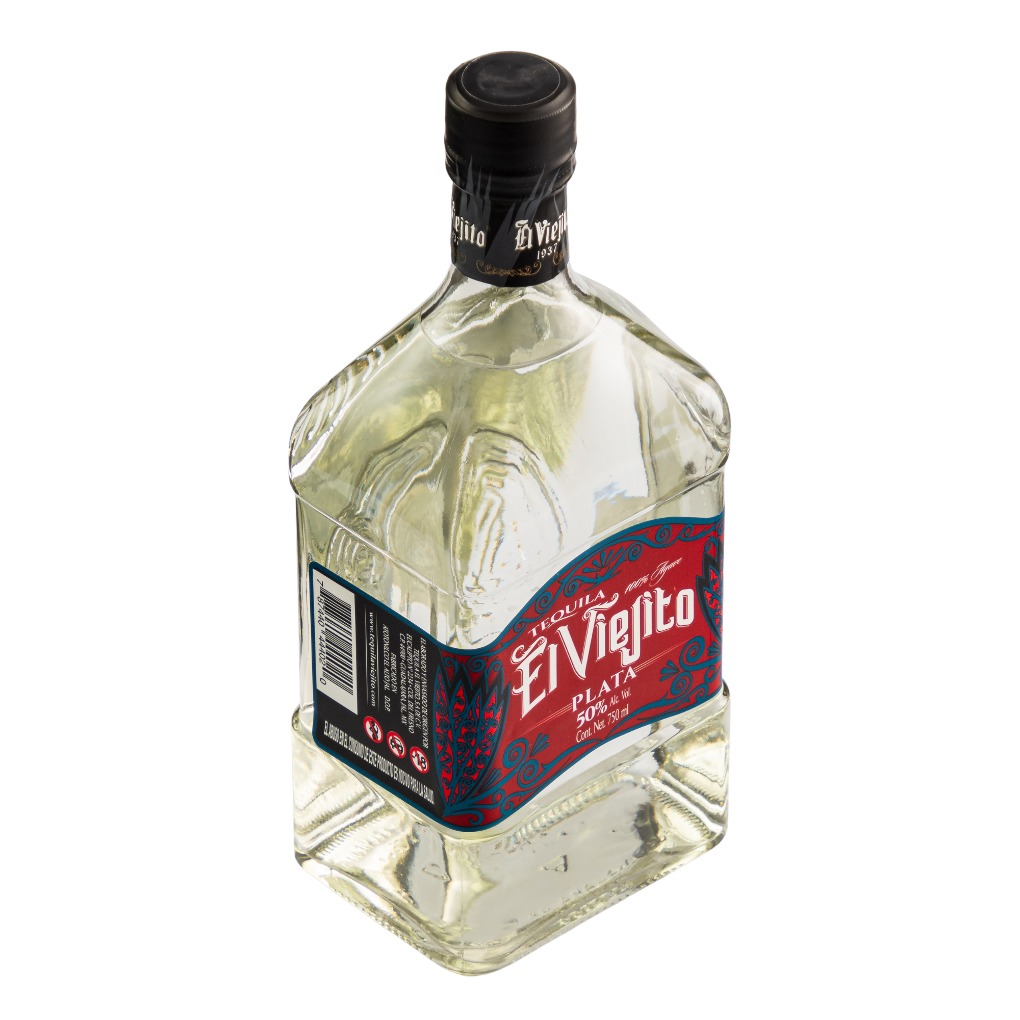 Tequila Artesanal El Viejito Plata 50º 750 Ml