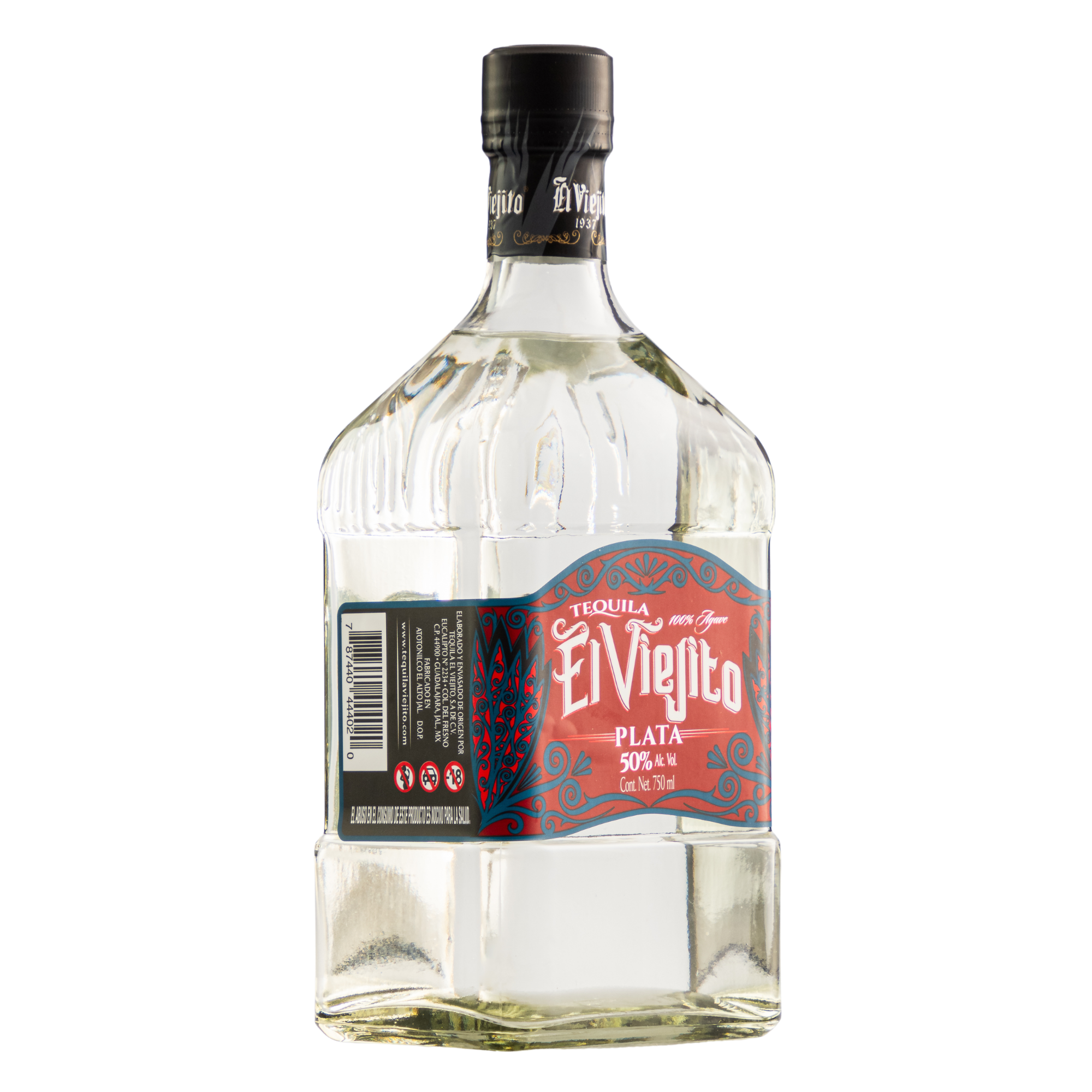 Tequila Artesanal El Viejito Plata 50º 750 Ml