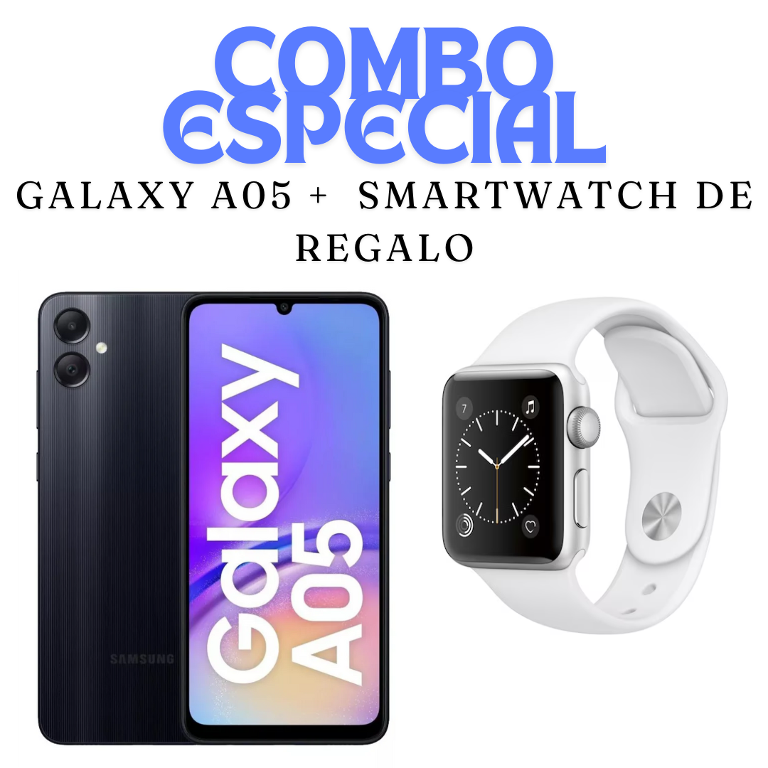 Samsung A05 4/128GB+Smartwatch de regalo
