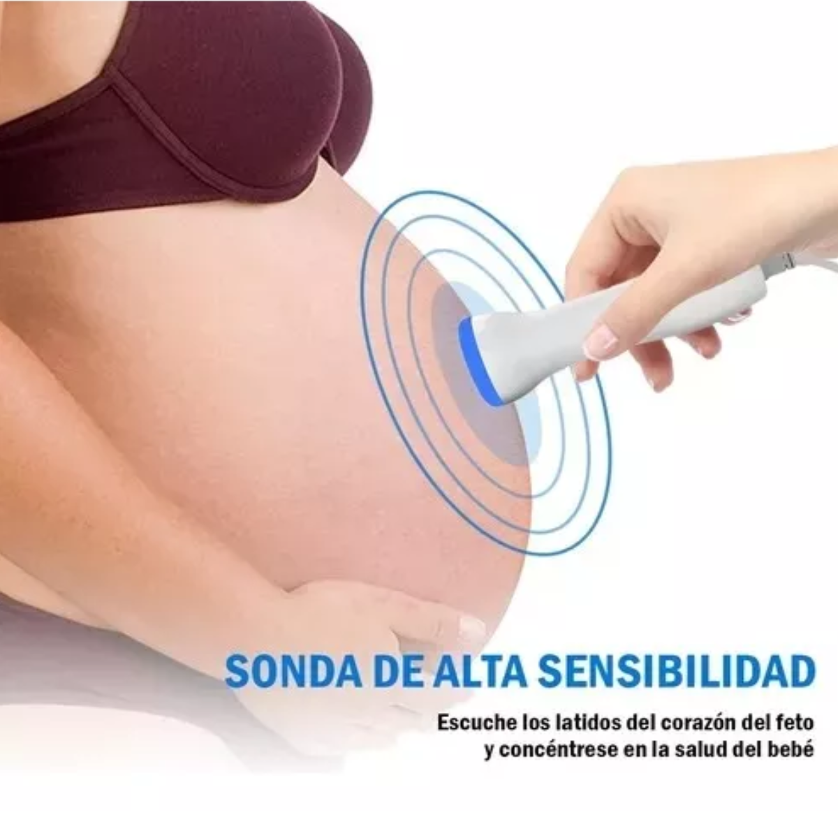 Monitor Fetal Doppler ultrasonido Genérica bebé latidos corazón color verde