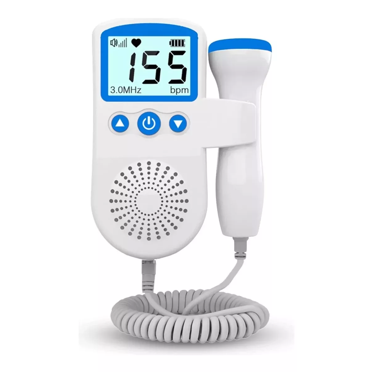 Monitor Fetal Doppler ultrasonido Genérica bebé latidos corazón color verde