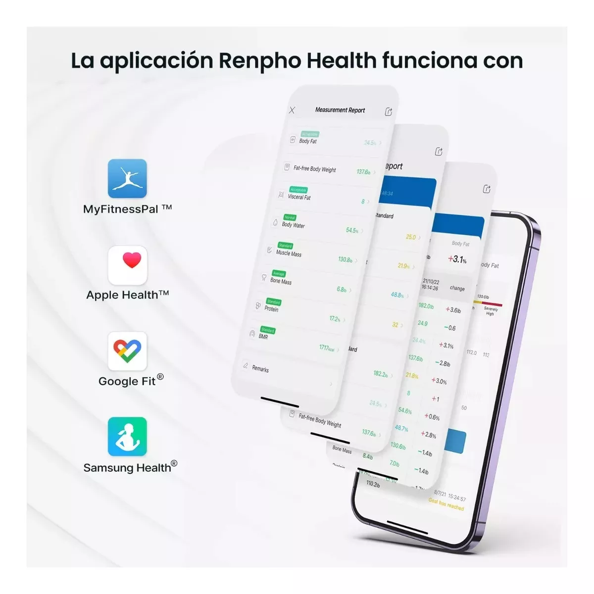 Báscula digital bioimpedancia inteligente bluetooth 180kg peso