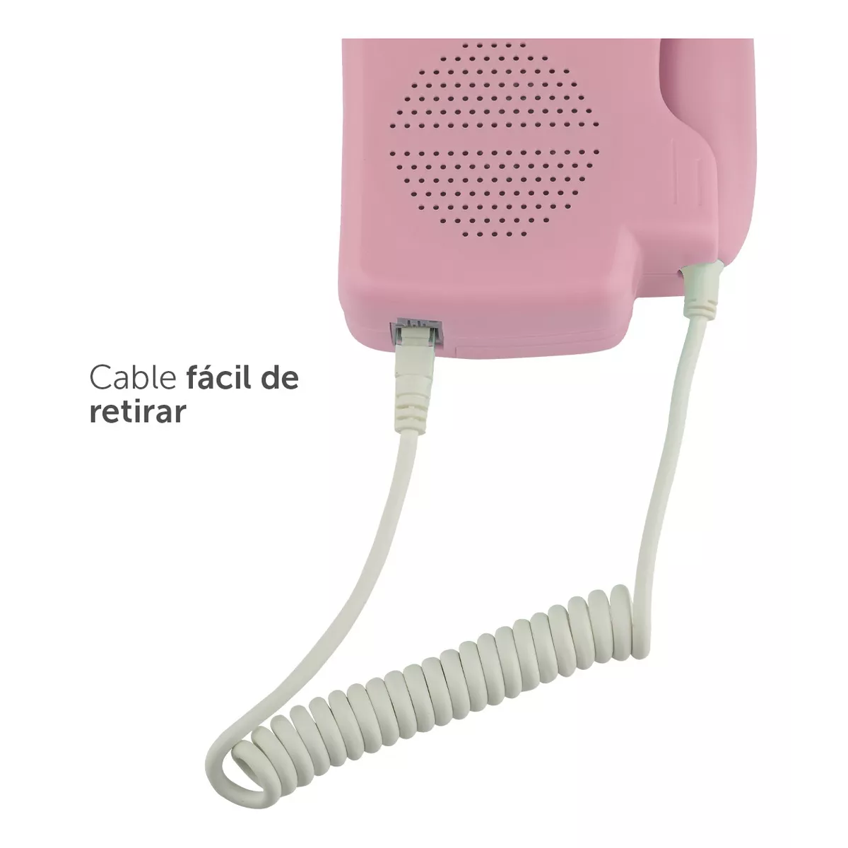 Ultrasonido Portatil Doppler Fetal Oye Latidos De Tu Bebe Rosa