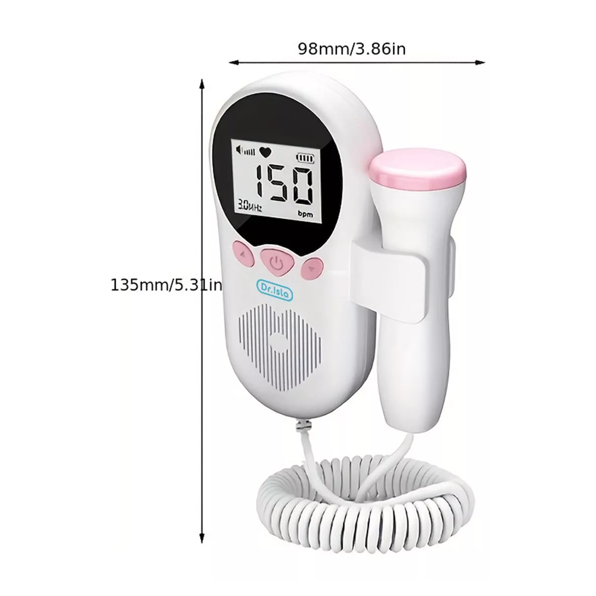 Monitor Fetal Doppler Monitor Para Escuchar Latidos Bebé