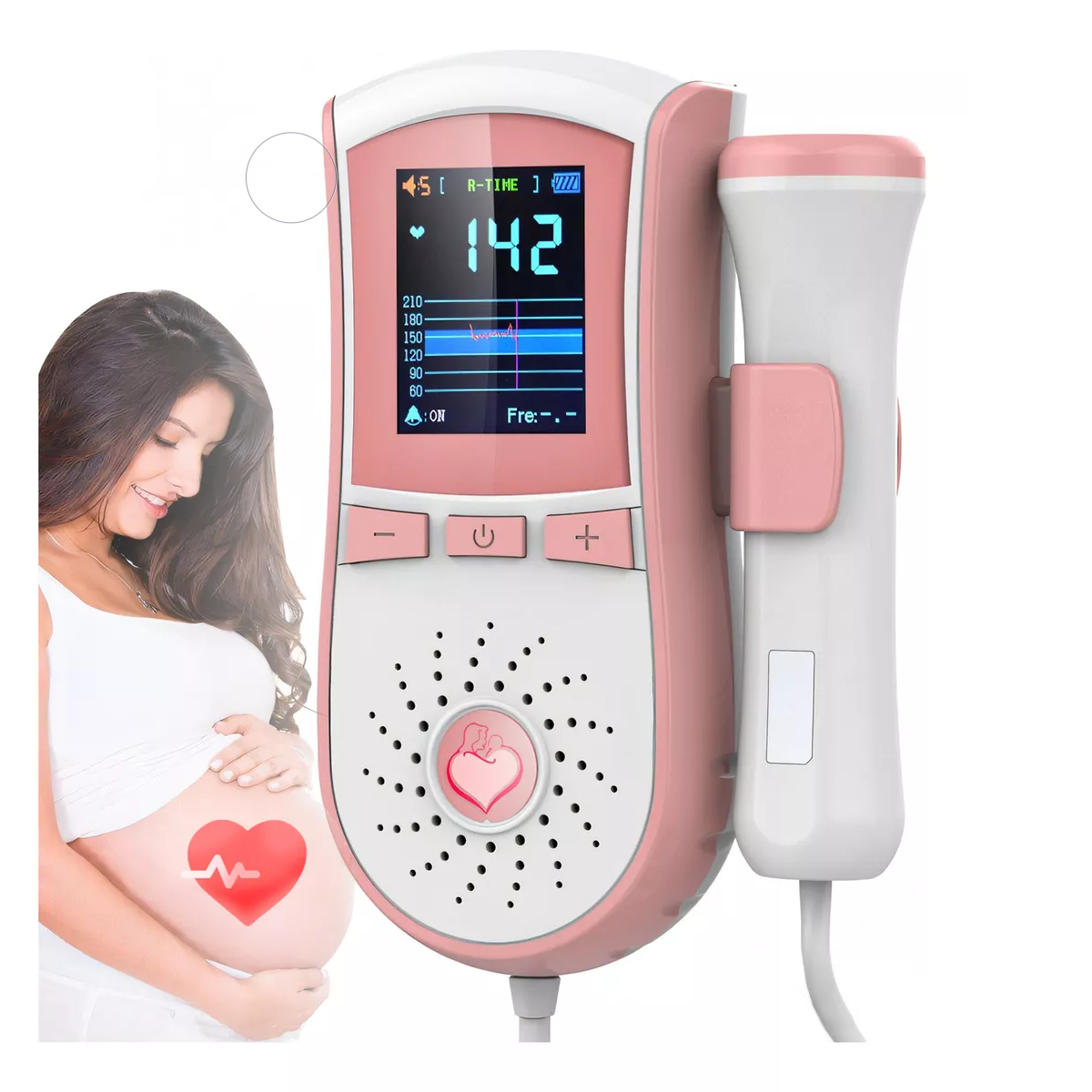 Monitor Fetal Doppler Para Escuchar Latidos Bebe Ultrasonido