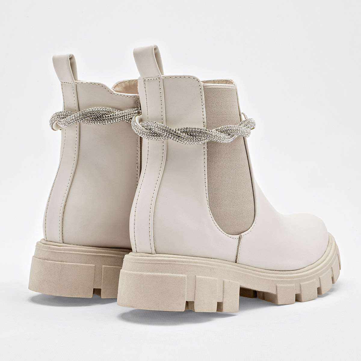 Celex Botin Urbano Mujer Tubo 13cm Color Blanco E9