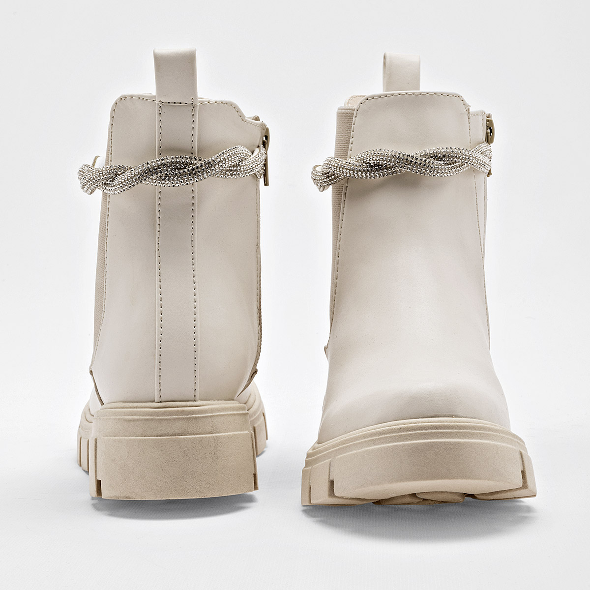 Celex Botin Urbano Mujer Tubo 13cm Color Blanco E9
