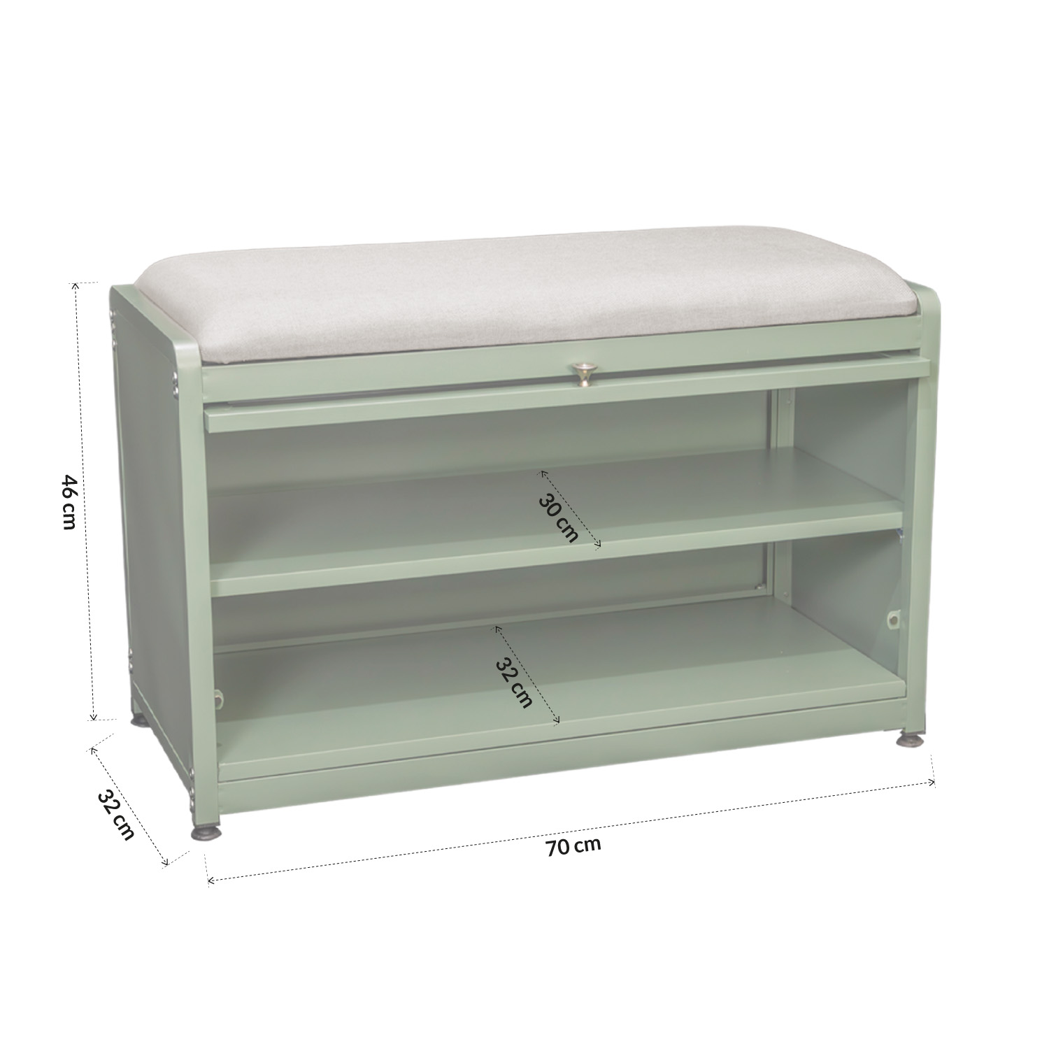 Zapatera Organizador de Entrada con Asiento Bossa Busan