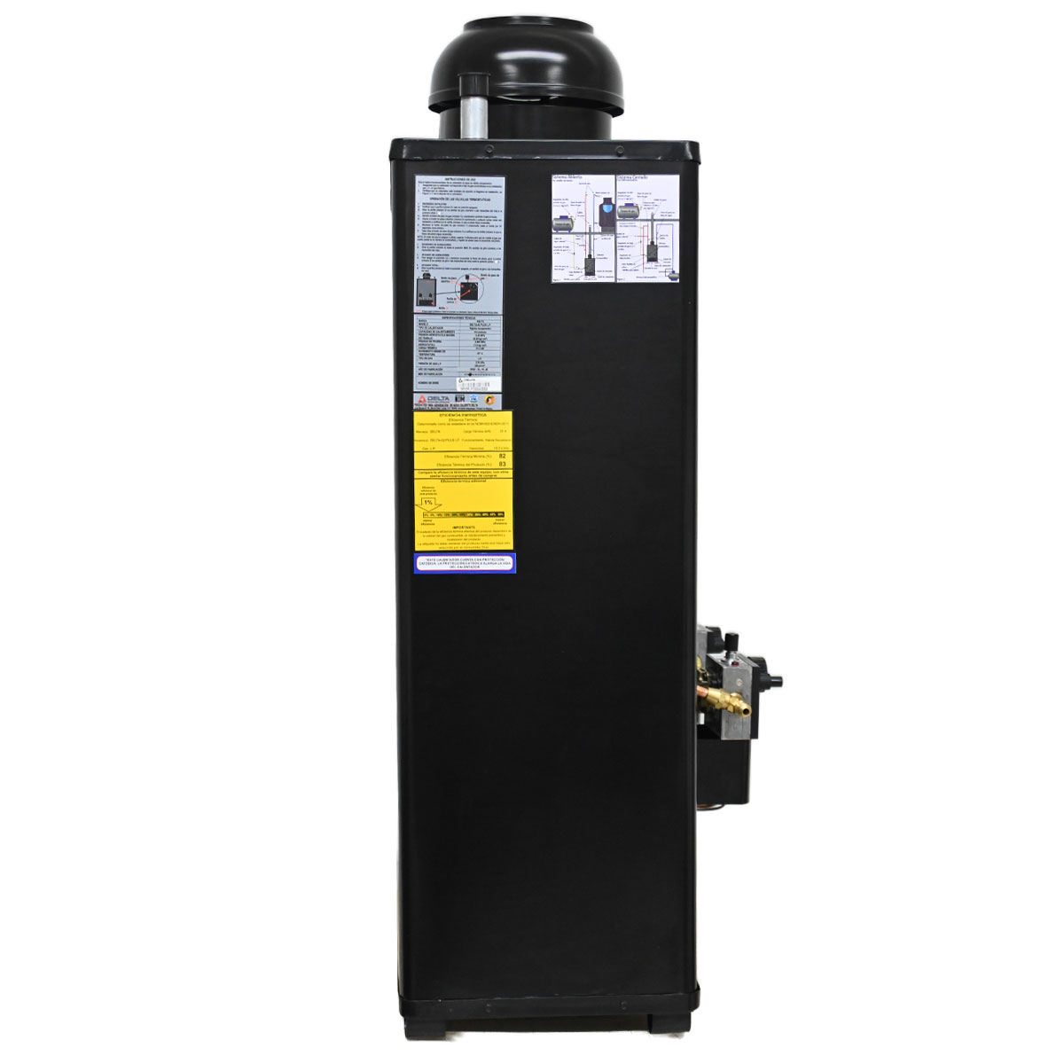 DELTA Calentador de Paso Gas 02 Plus 18L Eficiencia y Seguridad Garantizada Gasd Natural