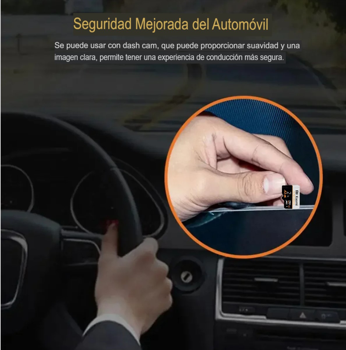 Memoria micro SD 2TB U3 XC alta velocidad vídeo 4K A2 Flash SD PRO PLUS cel pc lap cámara ip negro