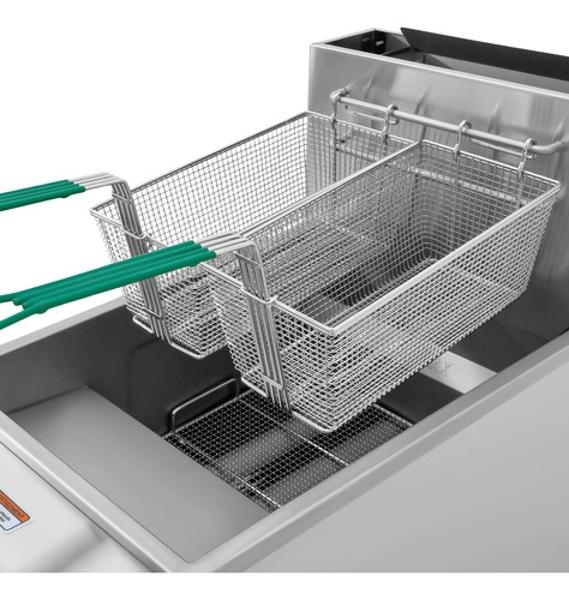 Freidora Industrial Aceite 24l Gas 3 Quemadores Acero Inox Gutstark Home