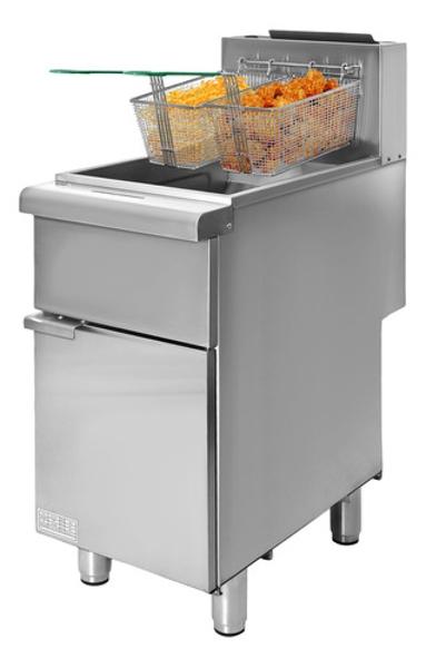 Freidora Industrial Aceite 24l Gas 3 Quemadores Acero Inox Gutstark Home