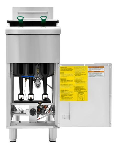 Freidora Industrial Aceite 24l Gas 3 Quemadores Acero Inox Gutstark Home